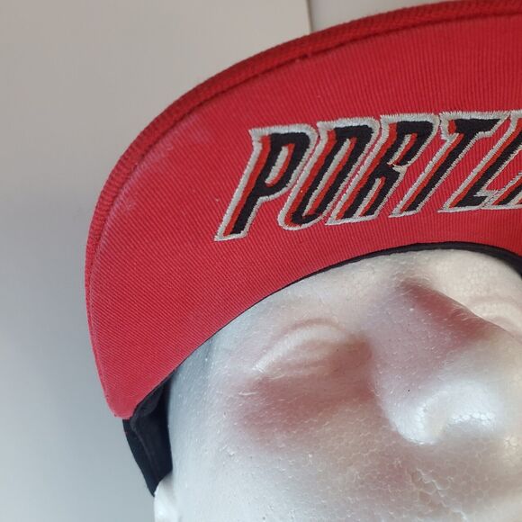 Portland Trailblazer Snapback Wide Brim Underbill Spellout 3D Logo Adidas - Picture 3 of 12